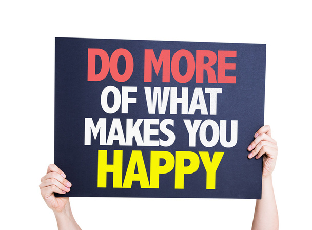Зробити більш про те, що робить вас щасливим картки - Фото, зображення