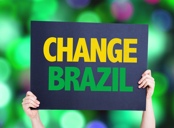Verandering Brazilië kaart - Foto, afbeelding