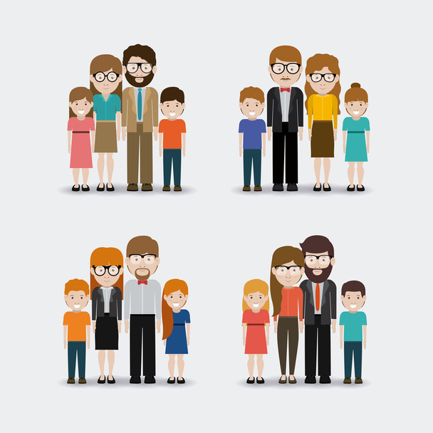 Familiendesign - Vektor, Bild