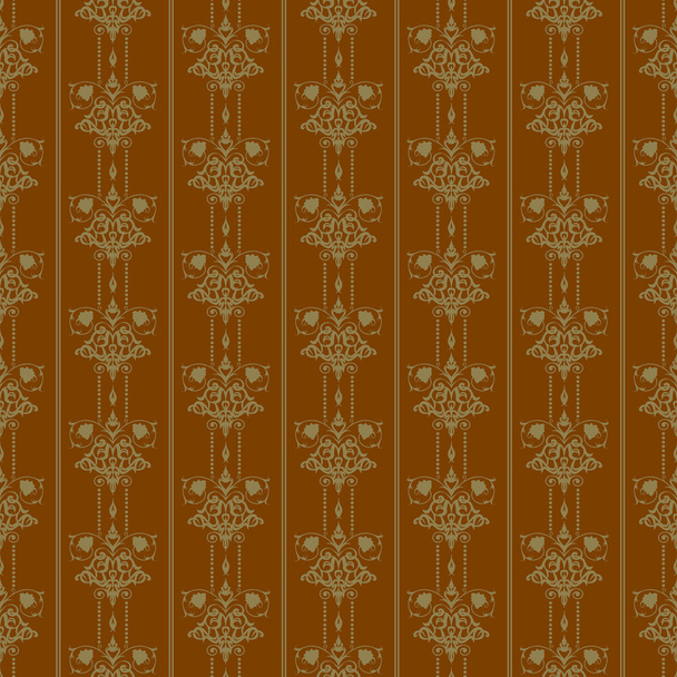Wallpaper background seamless pattern for Your design. Color brown. - Vector, Image