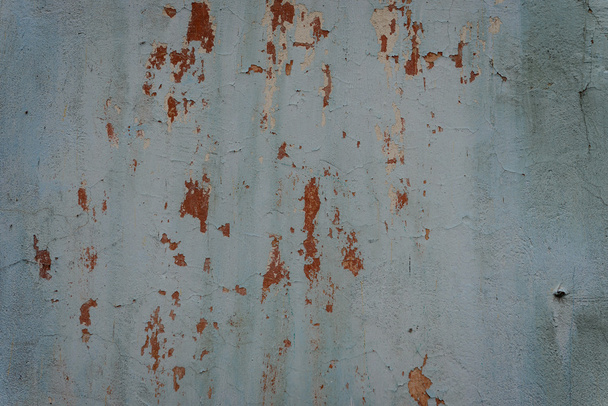 Texture, muro, cemento, può essere utilizzato come sfondo. Frammento murale con graffi e crepe - Foto, immagini