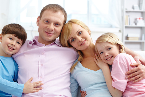 Retrato de família feliz - Foto, Imagem