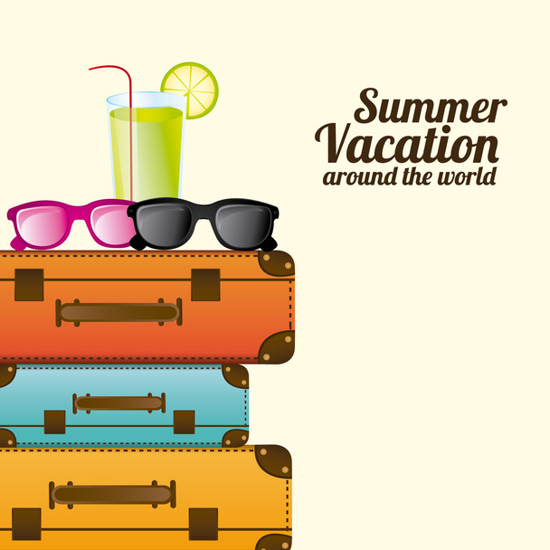 Summer Vacation design - Vecteur, image