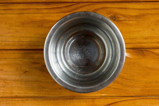 Water in metal bowl for pet - 写真・画像