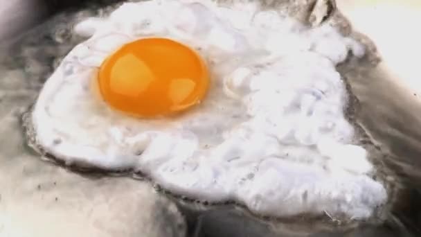 Egg in a frying pan - Materiaali, video