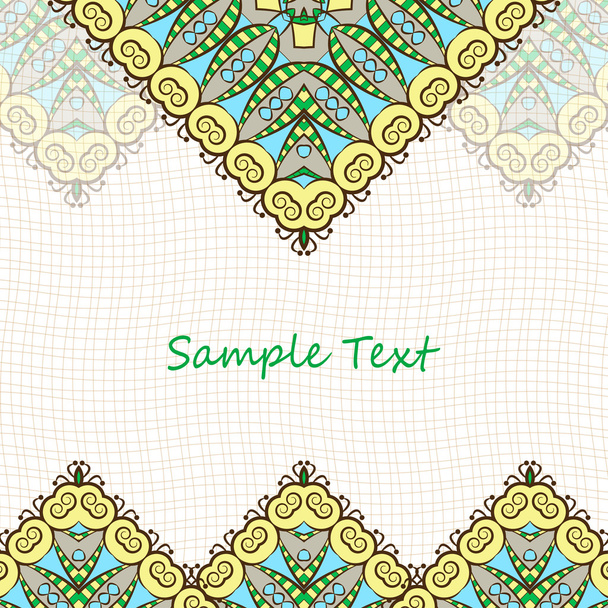 Background with lace ornament - Vector, Image