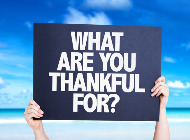 What Are You Thankful For? card - Photo, Image