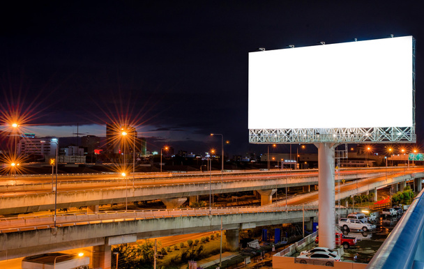 prázdné billboard v noci pro reklamu. - Fotografie, Obrázek