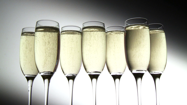 enkele glazen van champagne - Video