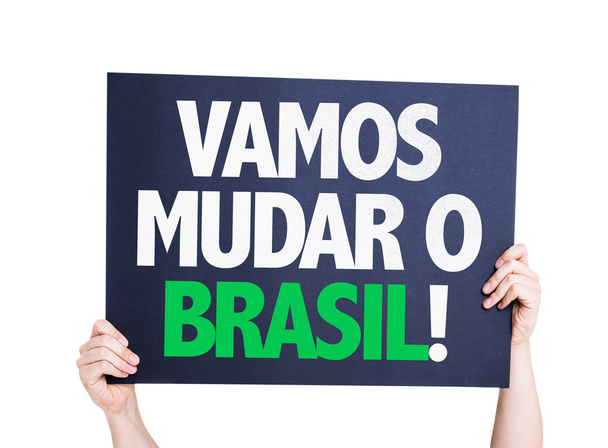 Lasst uns die brasilianische Karte ändern - Foto, Bild