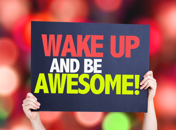 Wake Up a být super karta - Fotografie, Obrázek