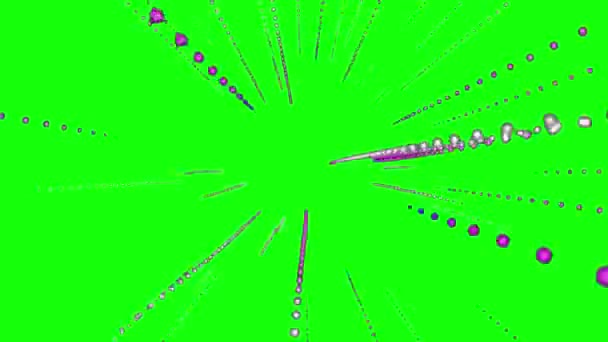 Licht Strings Animation Green Screen Hintergrund vfx - Filmmaterial, Video