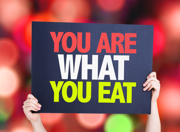 You Are What You Eat card - Photo, Image