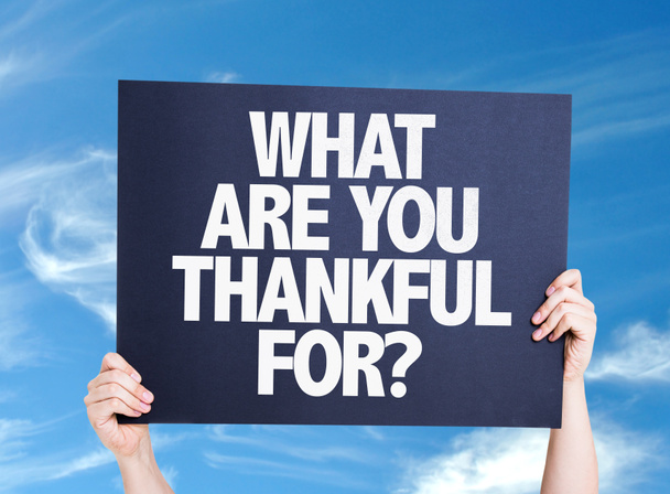 What Are You Thankful For? card - Zdjęcie, obraz