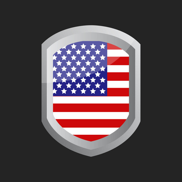 Flaga ikony Stanów Zjednoczonych, ilustracja wektora      - Wektor, obraz