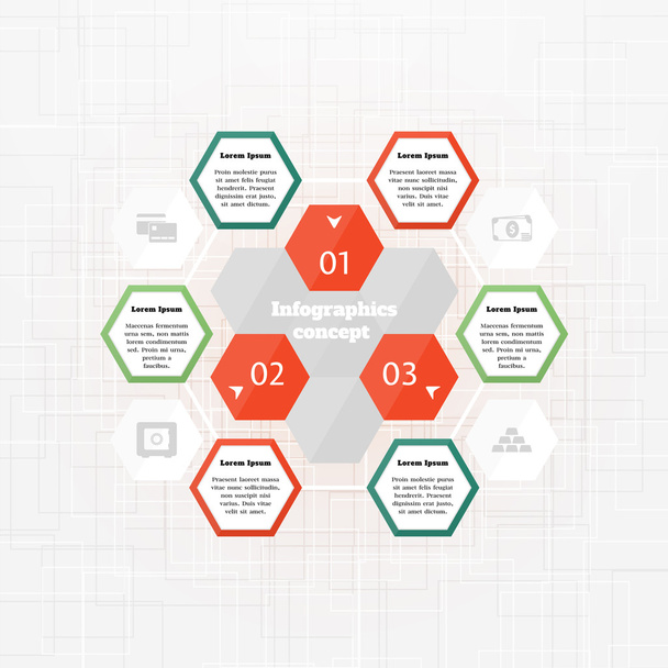 Business Infographics concept - Vector, Imagen
