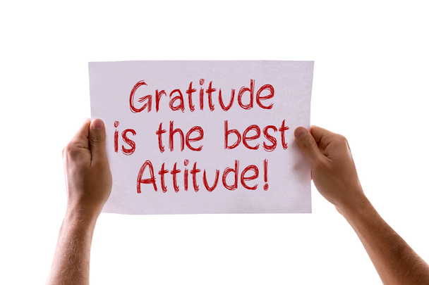 La gratitudine è la migliore scheda Atteggiamento
 - Foto, immagini