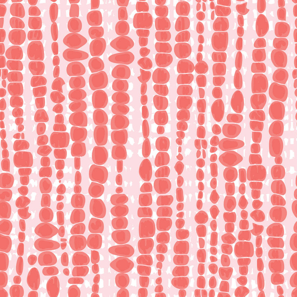 Corallo vettoriale rosa shibori linee blob verticali modello senza soluzione di continuità. Adatto per tessile, carta da regalo e carta da parati. Design del modello di superficie. - Vettoriali, immagini