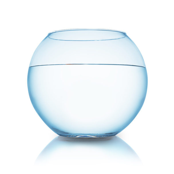 Fishbowl elszigetelt fehér - Fotó, kép