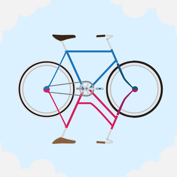 illustration bicycle - Vecteur, image