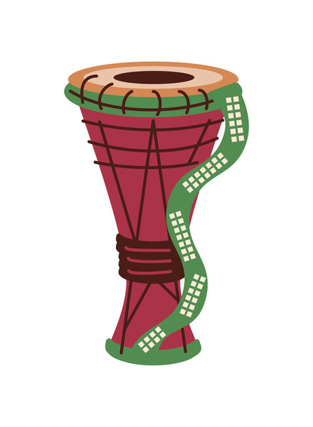 bata bęben afrykański instrument projekt - Wektor, obraz
