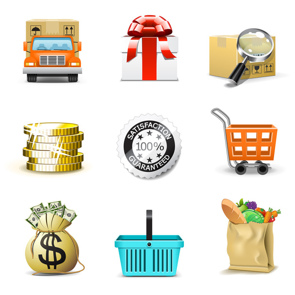 Shopping icons | Bella series, part 2 - Vector, Image
