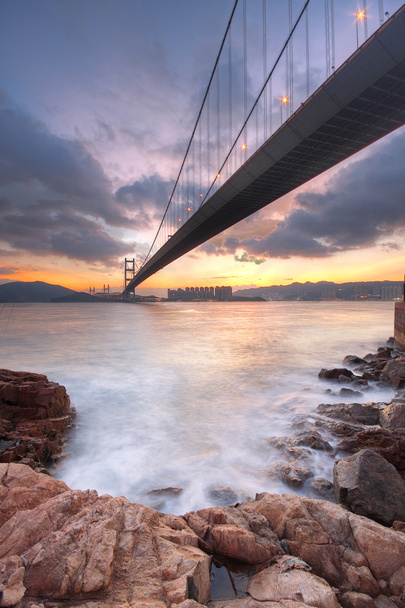 Bridge at sunset moment - Foto, afbeelding