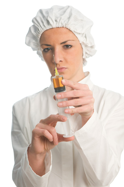 Nurse with syringe - Foto, afbeelding