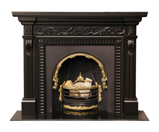 Luxury fireplace - Foto, afbeelding