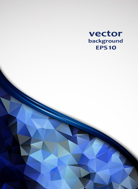 Blue crystal abstract pattern. Vector illustration. - Vector, Image