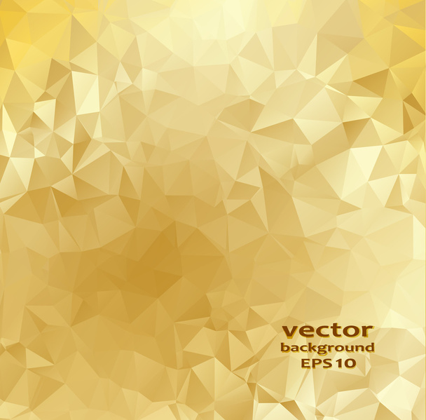 Gold crystal abstract pattern. Vector illustration. - Vetor, Imagem