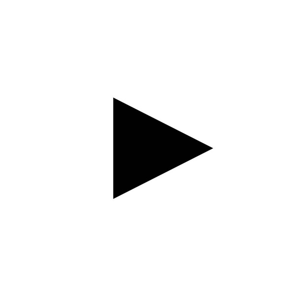 Кнопка воспроизведения видео. Начало аудио или видео действия медиасимвол для приложений и веб-сайтов - Вектор,изображение
