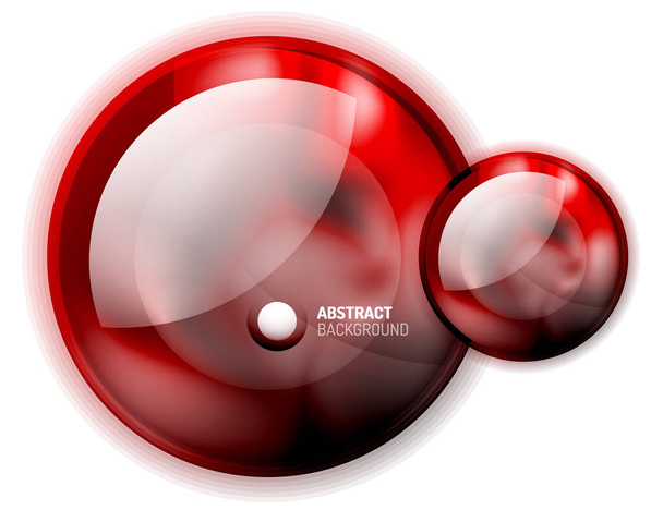 Abstract Glass Circle Banner Template - Vector, Image