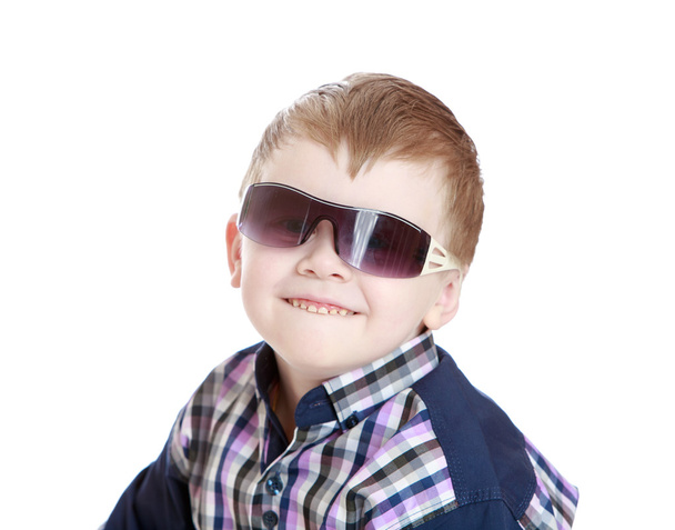 Little boy in sunglasses. - Photo, Image