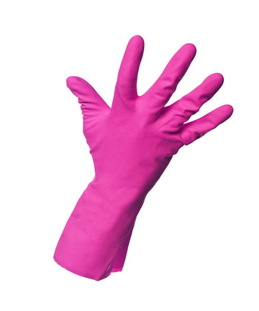 Pink protection glove isolated on white background - Zdjęcie, obraz