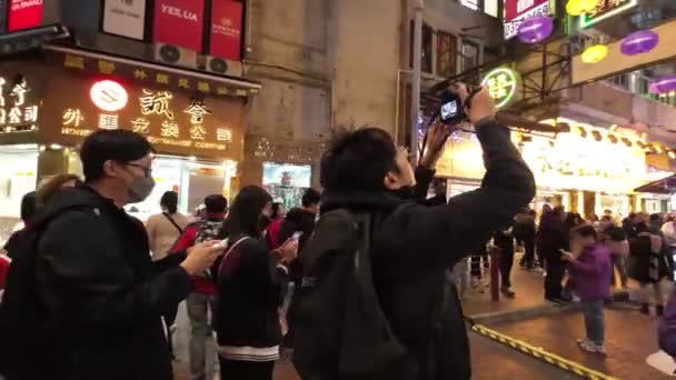 street food stalls join temple street to bring back nightlife December 26 2023 - Footage, Video