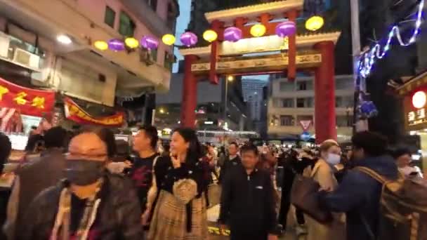 street food stalls join temple street to bring back nightlife December 26 2023 - Footage, Video
