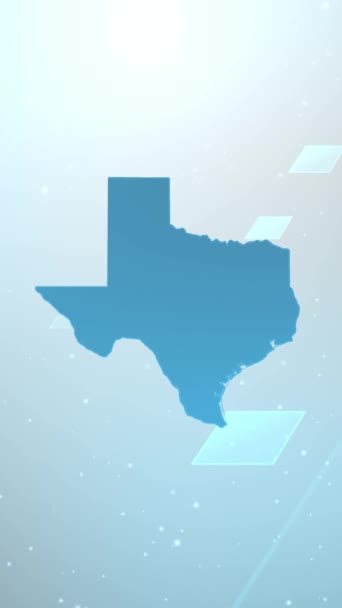 Κινητή Κάθετη Ανάλυση 1080x1920 Pixels, Texas State (USA) Map Slider Background Opener, Κατάλληλο για Patriotic Programs, Corporate Intros, Tourism, Παρουσιάσεις - Πλάνα, βίντεο