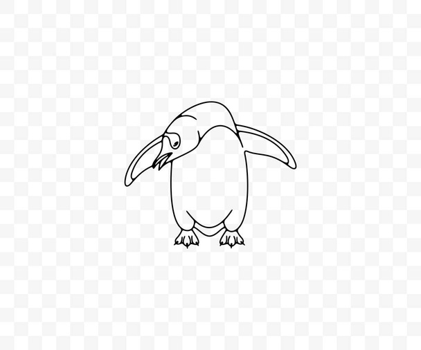 Szubantarktiszi pingvin vagy gentoo pingvinek, grafikai tervezés. Állatok, madarak, madarak, tollasok, antarkticusok és természet, kórokozó-átvivők tervezése és illusztrációja - Vektor, kép