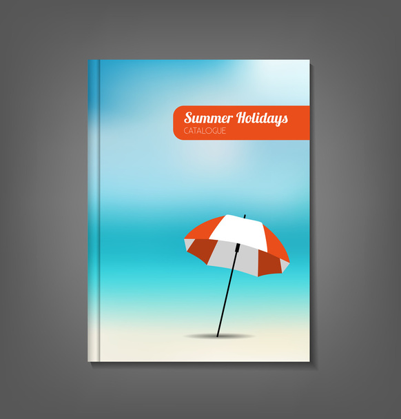 Κατάλογος καλοκαίρι διακοπές - Διάνυσμα, εικόνα
