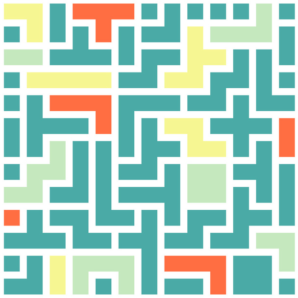 Sfondo astratto colorato senza cuciture fatto di forme tetris
 - Vettoriali, immagini