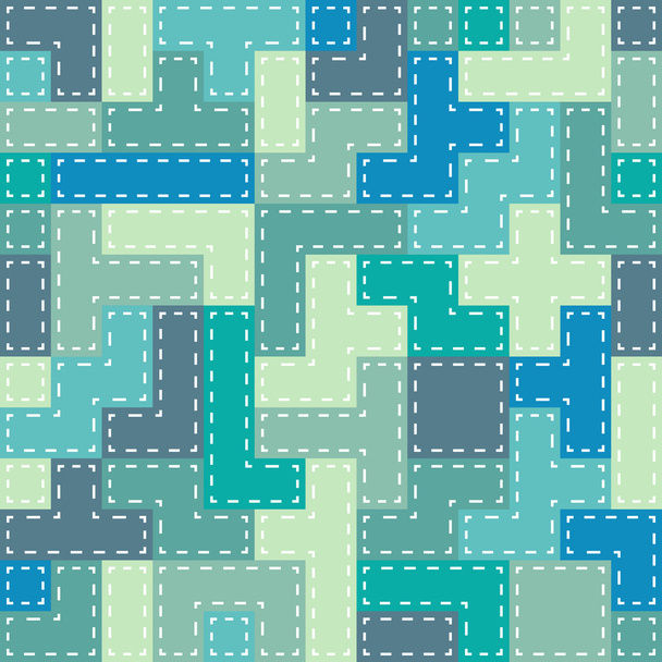 Sans couture coloré fond abstrait fait de formes de tetris
 - Vecteur, image