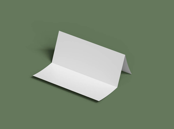 Letra en blanco del Z-doblez 3d renderizar para presentar su diseño - Foto, Imagen