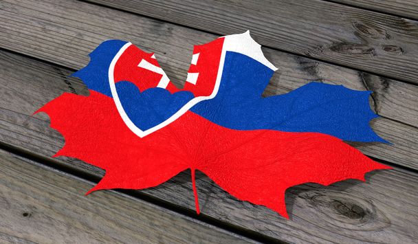 O bandera Eslovaquia
 - Foto, Imagen
