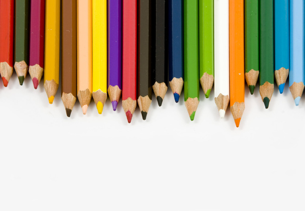 Crayons.
 - Foto, Imagem
