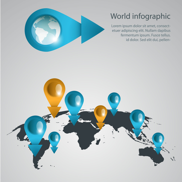 World infographic - Διάνυσμα, εικόνα