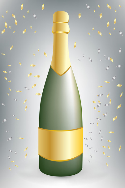 celebrazione bottiglia di champagne
 - Vettoriali, immagini