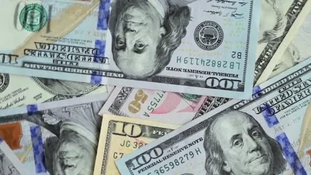 Dollar-Haufen, Geld-Hintergrund - Filmmaterial, Video