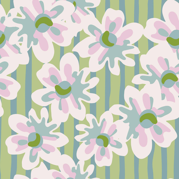 Vibrant pink floral pattern, creating a symmetrical and visually pleasing design. - Vector, Image