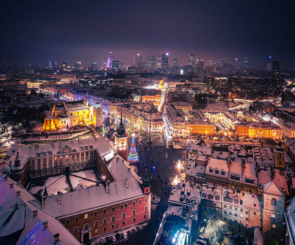 Weihnachten in der Warschauer Altstadt - Foto, Bild